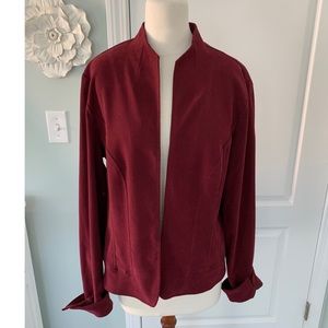 Burgundy blazer